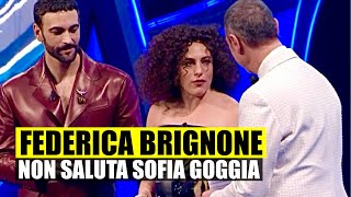 SANREMO 2024 FEDERICA BRIGNONE NON SALUTA SOFIA GOGGIA DAL PALCO DELLARISTON SCOPPIA LA POLEMICA [upl. by Leehar716]