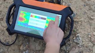 multichannel groundwater detector operation video for field groundwater survey [upl. by Nicolais]