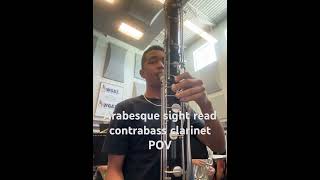 Arabesque contrabass clarinet POV [upl. by Ailedua]