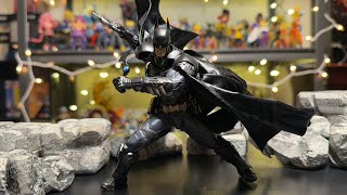 Bonus Item Revoltech Amazing Yamaguchi Batman Arkham Knight Ver  REVIEW  batman revoltech [upl. by Eidnam]