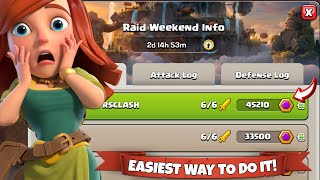 How to 3 Star Clan Capital District With 1 Attack in Clash of Clans [upl. by Bak64]