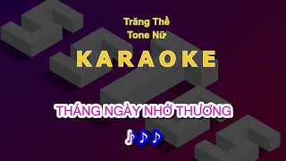 KARAOKE TRĂNG THỀ  TONE NỮ  LÂM CHẤN HUY [upl. by Riamo910]