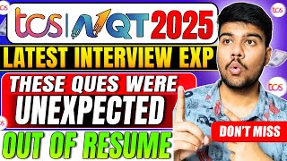 🚨Unexpected TCS NQT 2025 Interview Questions Be Ready for Anything😱 [upl. by Harald]