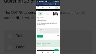 CLASS 73 w3schools sql quiz Question 23 by Sandeep Dalal CSE  sql interview questions and answers [upl. by Ilyah960]