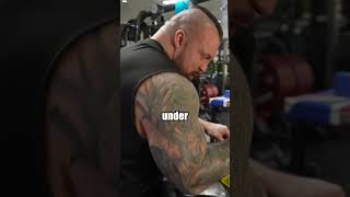 Eddie Hall Arm Wrestling Training armwrestling [upl. by Ahsikin602]