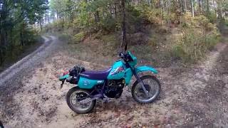 96 KLR 250 trail riding [upl. by Nolrah]