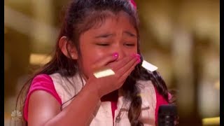 Angelica Hale GOLDEN BUZZER after Burning Down AGT with quotGIRL ON FIREquot  Americas Got Talent [upl. by Becht]