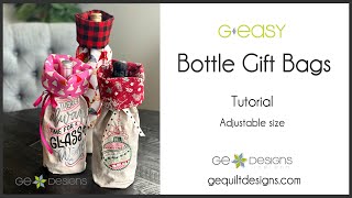 Gudrun Erla of GE Designs GEASY BOTTLE GIFT BAG [upl. by Alenoel151]