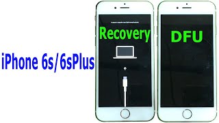 How to enter RECOVERY mode and DFU mode iPhone 6s6s Plus [upl. by Landsman]