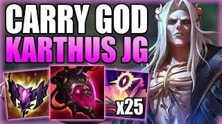 KARTHUS JUNGLE IS AN ABSOLUTE GOD AT CARRYING SOLO Q GAMES  Gameplay Guide League of Legends [upl. by Ahsieket]