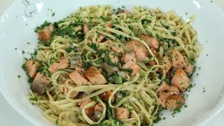 ROBINFOOD  Pasta con salmón receta exprés [upl. by Kreager]