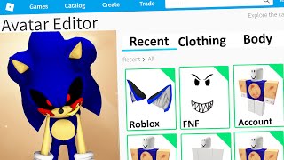 MAKING FRIDAY NIGHT FUNKIN SONICEXE a ROBLOX ACCOUNT FNF [upl. by Shalna]