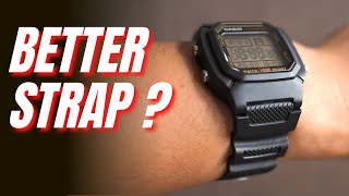 Easy Strap Change for Casio W800H  a simple mod for W800 using AE1000W model [upl. by Crutcher]