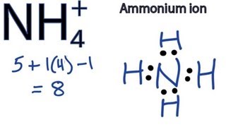 NH4 Lewis Structure  How to Draw the Dot Structure for NH4 Ammonium Ion [upl. by Latrell193]