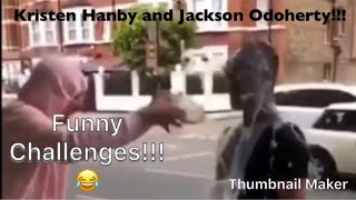 Kristen Hanby and Jackson Odoherty funny challenges 1 [upl. by Euqinommod]