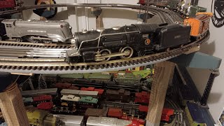 Lionel prewar tinplate on the move 259E Columbia 1689E Commodore Vanderbilt and 1668 Torpedo [upl. by Areivax]