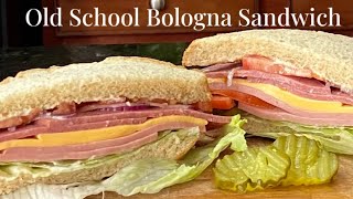 The Art Of Making An Old School Lunch Meat Sandwich  Bologna Salami Sandwich [upl. by Iram951]