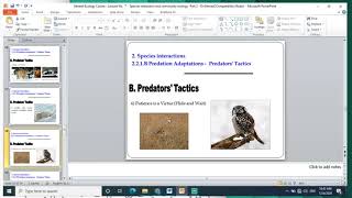 General Ecology Course Lecture No7  Species interaction and community ecology Part 2  Dr Eitimad [upl. by Atikir]