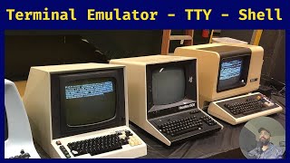 Linux  Unix  Windows  Mac  Terminal Emulators  Terminals TTY Teletypewriter amp Shells [upl. by Aderf]