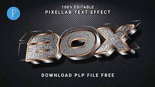 Box Text Effect in pixellab  3d glow text effect in pixellab  text effect pixellab plp file [upl. by Ardin]