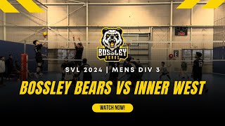 Bossley Bears vs Inner West  SVL 2024  Mens Div 3 [upl. by Sakiv440]