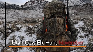 Utah Cow Elk Freezer Hunt [upl. by Ellenuahs]