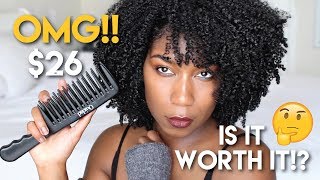 OMG 26 DETANGLING COMB  Is It Worth It Review Ouidad Double Detangler [upl. by Erbe129]