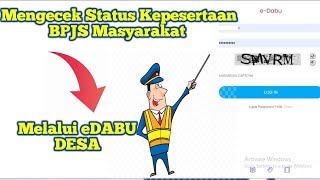 Cara mengecek status kepesertaan JKNKIS BPJS Masyarakat dengan menggunakan Aplikasi eDABU Desa [upl. by Aivull]