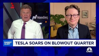 WSJs Tim Higgins on Teslas blowout quarter This is back to a growth story [upl. by O'Donoghue]