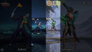 Arena of Valor vs Honor of Kings Hero Comparison honorofkingsglobal HonorofKings hok aov vs [upl. by Gilmore]