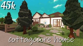 Bloxburg Cottagecore house 45k speedbuild [upl. by Gordie]