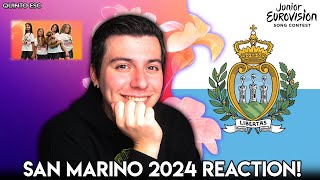 Idols SM  Come Noi Reaction  Junior Eurovision 2024San Marino  Quinto ESC [upl. by Elok]