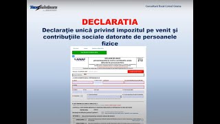 Declaratia unica 20232024  Venituri din activitati independente [upl. by Anyl463]