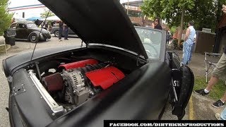 NASH METROPOLITAN LS1 CHEVY  BEATERSVILLE CAR SHOW [upl. by Schuler]