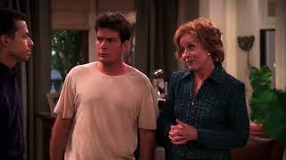 Charlie Sheen John Cryer  Holland Taylor in Two and the half men  Alan gets married [upl. by Hassi]