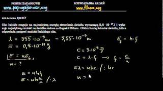 fpx117  Próg czułości ludzkiego oka i fotony  zadanie z fizyki  filomaorg [upl. by Mcleod]