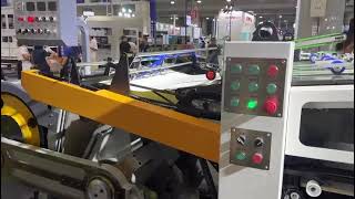 Auto Feeder Auto Collect Die Cutting And Creasing Machine with Robot Arm [upl. by Anadroj]