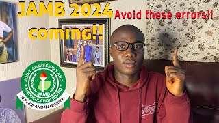 2024 UTME JAMB Begins Sales Of Form Januaryplease avoid this errors [upl. by Blunt]