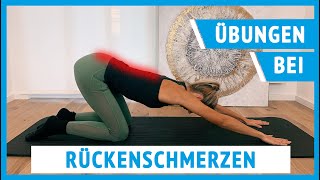 4 Übungen bei Rückenschmerzen  vom Physiotherapeuten [upl. by Oinotnas]