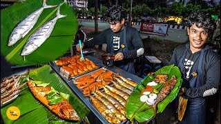 Vizag Hardworking Boy Selling Banana Leaf Wali Tawa Fish Fry Making Rs 200 Only l Andhra Food Tour [upl. by Whiney]