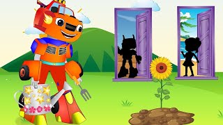 Blaze et les Monster Machines en Francais  Blaze tournesols plantés  NICKELODEON JUNIOR [upl. by Micki655]