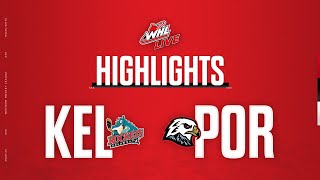 Kelowna Rockets at Portland Winterhawks 22  WHL Highlights 202324 [upl. by Nostrebor]