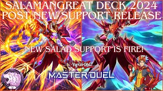 New Salad Support is Insane Salamangreat Ranked Gameplay amp Deck Profile YuGiOh Master Duel [upl. by Hillegass]