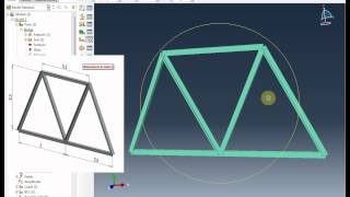 FEA Analysis Abaqus simple 2D beam tutorial [upl. by Llenehs]