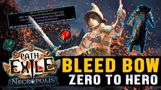 Bleed Bow Gladiator  From Zero to Hero  SSF Journey  Part 3  Path of Exile 324 [upl. by Eenad]