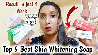 Top 5 Skin Whitening Soap Kozicare soapglutalight soapla organokojiesankojic acidcrystal glow [upl. by Gemperle]