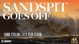 RARE BREAK SANDSPIT GOES OFF PART 2  SANTA BARBARA  1523  SURFING ASMR  4K [upl. by Godliman]