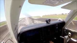 Beechcraft Bonanza G36  WorkDay Take off and Landing [upl. by Odnam]