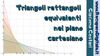 F studio di triangoli rettangoli equivalenti e considerazioni sui perimetri [upl. by Atneciv431]