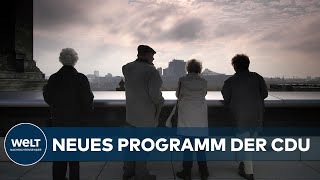 CDU Neues Grundsatzprogramm Reform des Renteneintrittsalter geplant  an Lebenserwartung gekoppelt [upl. by Aleahs]